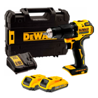 Berbequim Percussão XR 18V Li-Ion 2Ah DEWALT DCD709D2T - Berbequim Percussão sem escovas XR 18V Li-Ion 2,0Ah