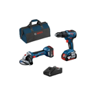 Kit Bosch Berbequim GSB 18V-55 + GWS 18V-7 + 2 Baterias 4,0Ah + Saco  - Kit Bosch Berbequim GSB 18V-55 + GWS 18V-7 + 2 Baterias 4,0Ah + Saco 