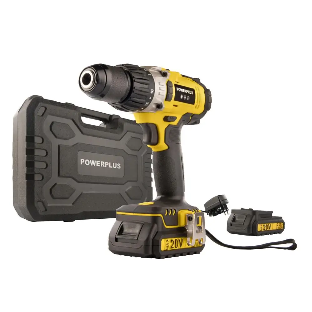 Berbequim 20V 60Nm + 2 Bat 2Ah PowerPlus - Berbequim 20V 60Nm + 2 Bat 2Ah PowerPlus
