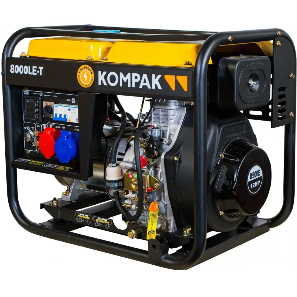 Gerador a Diesel 8.1kVA/ 6,5KW Kompak - Gerador a Diesel 8.1kVA/ 6,5KW Kompak
