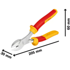 Bosch High Lever Side Cutting Pliers VDE 200 mm - Bosch VDE 200mm High Lever Side Cutting Pliers