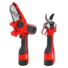 Kit Tesoura e Mini-Motosserra portátil (2 em 1) c/ Bateria e Carregador