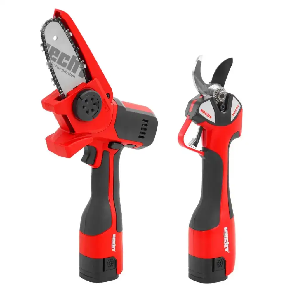 Kit Tesoura e Mini-Motosserra portátil (2 em 1) c/ Bateria e Carregador