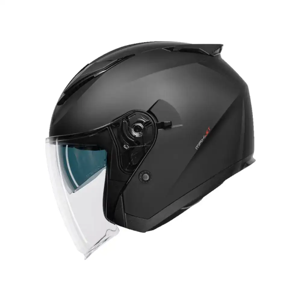 Capacete Maxi-Jet Plain Preto - Capacete Maxi-Jet Plain Preto