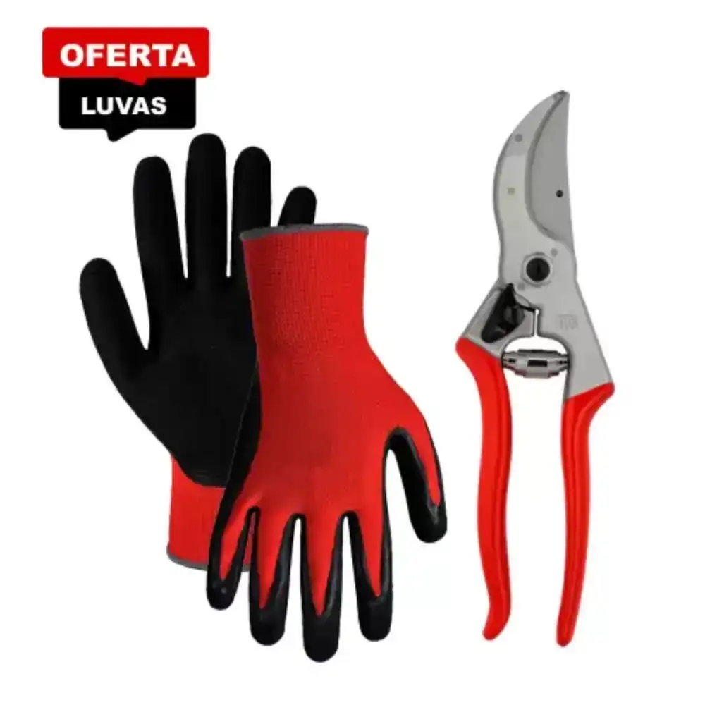 Tesoura de Poda Felco 4 c/ Oferta de Luvas T9 - Tesoura de Poda Felco 4 c/ Oferta de Luvas T9