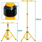 Suporte Extensível (60 - 160 cm) + 2 Projetores LED 30W - Suporte Extensível (60 - 160 cm) + 2 Projetores LED 30W