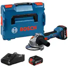 Bosch GWS 18V-8 Cordless Angle Grinder + 2 x 5Ah Batteries + Carrying Case - Bosch GWS 18V-8 Cordless Angle Grinder + 2 x 5Ah Batteries + Carrying Case