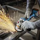 Bosch GWS 18V-8 Cordless Angle Grinder + 2 x 5Ah Batteries + Carrying Case - Bosch GWS 18V-8 Cordless Angle Grinder + 2 x 5Ah Batteries + Carrying Case