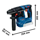 Martelo Perfurador Bosch SDS Plus GBH 18V-18 + 2 Baterias 4 Ah + Mala de Transporte - Martelo Perfurador Bosch SDS Plus GBH 18V-18 + 2 Baterias 4 Ah + Mala de Transporte