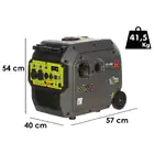 Gerador Inverter a Gasolina 4200W Pramac PMI 4500 c/ Arranque Elétrico - Gerador Inverter a Gasolina 4200W Pramac PMI 4500 c/ Arranque Elétrico