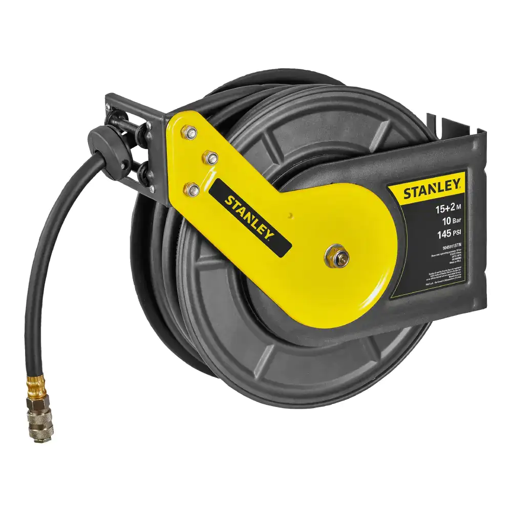 Enrolador de Mangueira de Ar Comprimido 15M Stanley - Enrolador de Mangueira de Ar Comprimido 15M Stanley