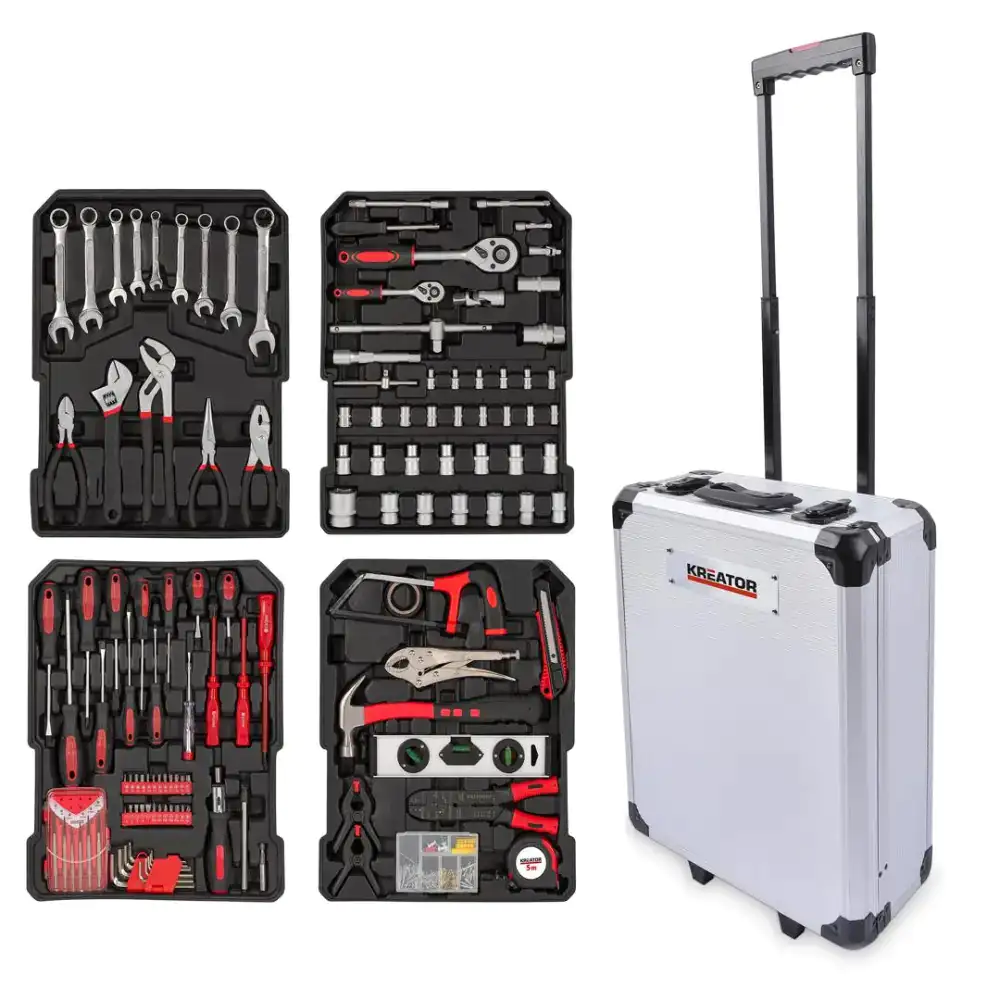 Caixa de Ferramentas Mistas Kreator c/ 253 Peças - Caixa de Ferramentas Mistas Kreator c/ 253 Peças KRTH10001