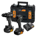 Kit XR 18V DeWalt x McLaren - Berbequim Percussão + Aparafusadora de Impacto DCK2222MP2T - Kit XR 18V DeWalt x McLaren - Berbequim Percussão + Aparafusadora de Impacto DCK2222MP2T