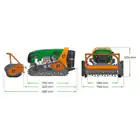 Robot Destroçador de Mato a Diesel LV 600 PRO c/ Controlo Remoto - Robot Destroçador de Mato a Diesel LV 600 PRO c/ Controlo Remoto