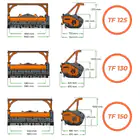 Triturador Florestal TF 150 MDB p/ Robot Destroçador de Mato LV 800 PRO - Triturador Florestal TF 150 MDB p/ Robot Destroçador de Mato LV 800 PRO