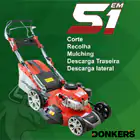 Cortadora de césped a gasolina 5 en 1 CR51 de Donker con motor autónomo - Corta Relva Gasolina Donker’s CR51 c/ Tração