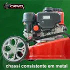 Donker’s CR40T 132cc Gasoline Lawn Mower with Self-Containing Wheels - Donker’s CR40 132cc Gasoline Lawn Mower with Self-Drive