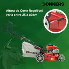 Donker’s CR40T 132cc Gasoline Lawn Mower with Self-Containing Wheels - Donker’s CR40 132cc Gasoline Lawn Mower with Self-Drive
