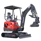 Mini Giratória Donker´s DK18-2 Premium c/ Manetes Joystick, 2 Velocidades e Motor Kubota 14 HP - Mini Giratória Donker´s DK18-2 Premium