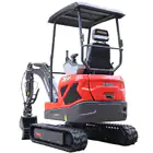 Mini Giratória Donker´s DK18-2 Premium c/ Manetes Joystick, 2 Velocidades e Motor Kubota 14 HP - Mini Giratória Donker´s DK18-2 Premium