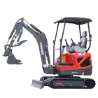 Mini Giratória Donker´s DK18-2 Premium c/ Manetes Joystick, 2 Velocidades e Motor Kubota 14 HP - Mini Giratória Donker´s DK18-2 Premium