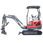 Mini Giratória Donker´s DK18-2 Premium c/ Manetes Joystick, 2 Velocidades e Motor Kubota 14 HP - Mini Giratória Donker´s DK18-2 Premium