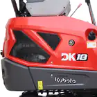 Mini Giratória Donker´s DK18-2 Premium c/ Manetes Joystick, 2 Velocidades e Motor Kubota 14 HP - Mini Giratória Donker´s DK18-2 Premium