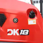 Mini Giratória Donker´s DK18-2 Premium c/ Manetes Joystick, 2 Velocidades e Motor Kubota 14 HP - Mini Giratória Donker´s DK18-2 Premium