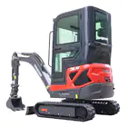 Mini Giratória Donker´s DK18-2 Premium c/ Cabine, 2 Velocidades, Joysticks e Motor Kubota 14 HP - Mini Giratória Donker´s DK18-2 Premium