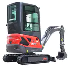 Mini Giratória Donker´s DK18-2 Premium c/ Cabine, 2 Velocidades, Joysticks e Motor Kubota 14 HP - Mini Giratória Donker´s DK18-2 Premium