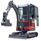 Mini Giratória Donker´s DK18-2 Premium c/ Cabine, 2 Velocidades, Joysticks e Motor Kubota 14 HP - Mini Giratória Donker´s DK18-2 Premium