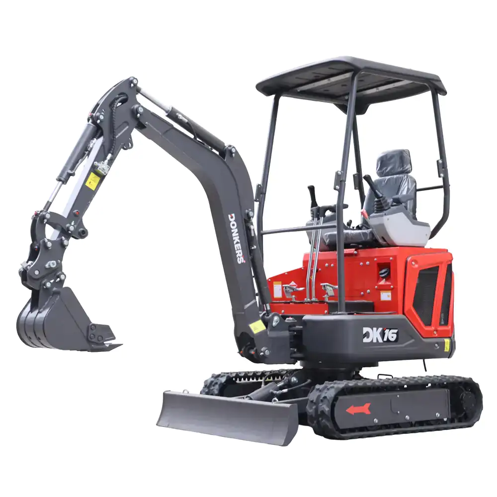 Mini Giratória Donker´s DK16-2 Premium c/ Manetes Joystick e Motor Kubota 14 HP - Mini Giratória Donker´s DK16-2 Premium