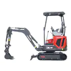 Mini Giratória Donker´s DK16-2 Premium c/ Manetes Joystick e Motor Kubota 14 HP - Mini Giratória Donker´s DK16-2 Premium