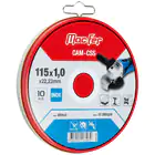Paquete de discos abrasivos de acero inoxidable MacFer de 115x1x22,23 mm (10 unidades) - Paquete de discos abrasivos de acero inoxidable MacFer de 115x1x22,23 mm (10 unidades)