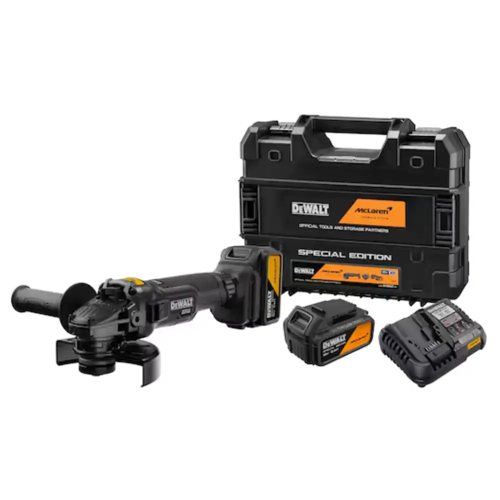 Rebarbadora 125mm DeWalt x McLaren + 2 Baterias 5Ah + Carregador + Mala de Transporte TSTAK - Bernardinos, Aquela Máquina