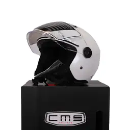 Casco D-Jet blanco liso - Talla L