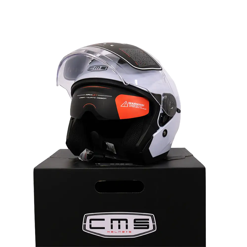Capacete Maxi-Jet Plain Branco - L 