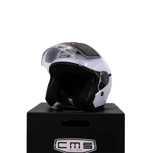 Capacete Maxi-Jet Plain Branco - L 