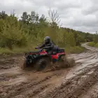 Moto 4 Loncin XWolf 550 Explorer ATV Vermelha