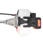 Desbrozadora de gasolina de 52 cc y 20 V con arranque eléctrico.