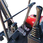 Miniexcavadora premium Donker DK20 con joysticks y motor Kubota de 25 CV.