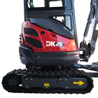 Miniexcavadora Donker DK25C con cabina, joysticks, aire acondicionado y motor Kubota de 25 CV.