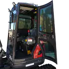 Miniexcavadora Donker DK25C con cabina, joysticks, aire acondicionado y motor Kubota de 25 CV.