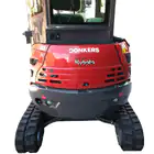 Miniexcavadora Donker DK25C con cabina, joysticks, aire acondicionado y motor Kubota de 25 CV.