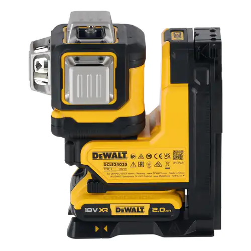 Medidor Laser Autonivelante Verde 3 Linhas 360º com Comando Dewalt DCLE34035D1-QW