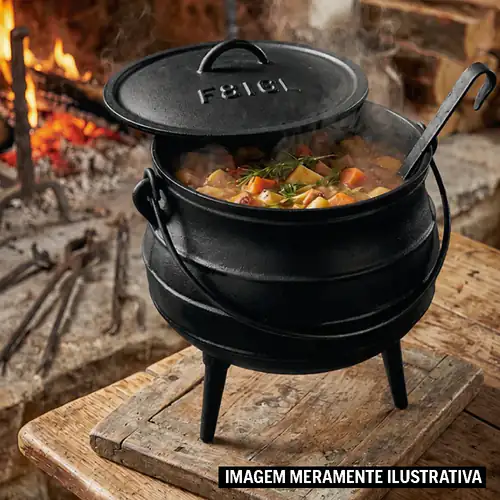 Panela de Ferro 3 Pernas 8L