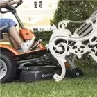 Rider Husqvarna R 214TC + plataforma de corte Combi 94