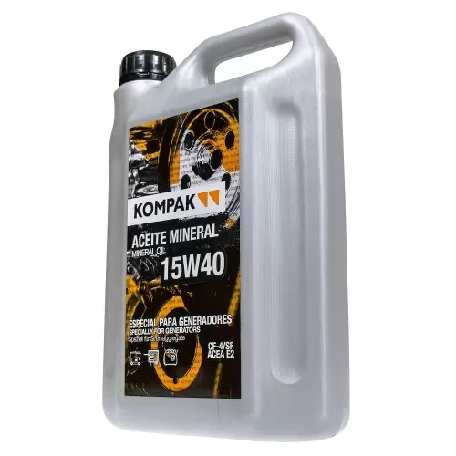 Óleo Mineral Kompak 15W40 2L Especial Geradores - Óleo Mineral Kompak 15W40 2L Especial Geradores