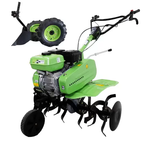Motoenxada 7HP c/ Rodas e Abre Regos - Motoenxada 7HP c/ Rodas e Abre Regos