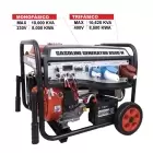 Gerador HECHT Híbrido a Gasolina Trifásico e Monofásico 10kVA - Gerador HECHT Híbrido a Gasolina Trifásico e Monofásico 10kVA